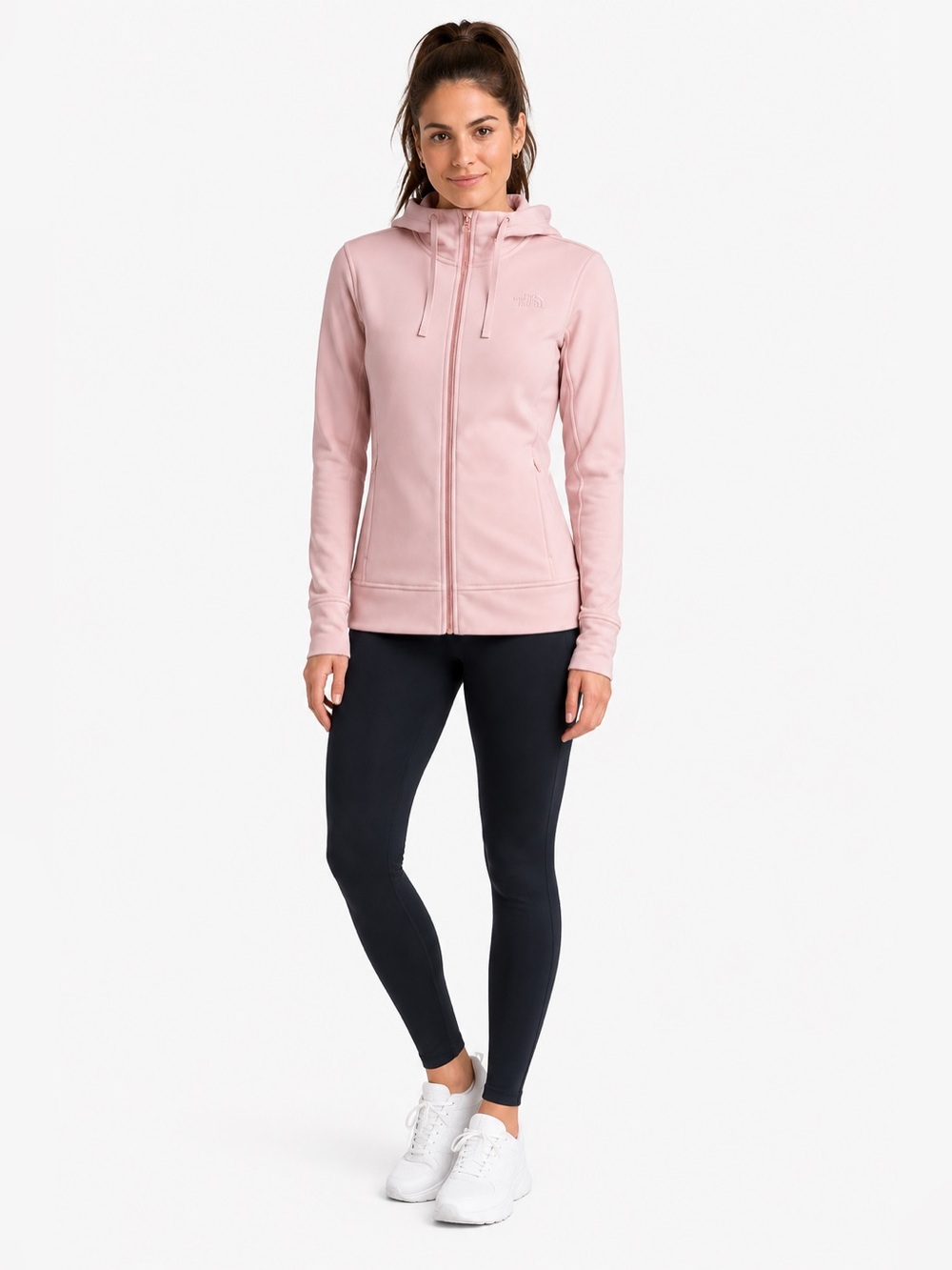 The North Face| ‘Mattea’ Full Zip Hoodie Rose Gold Zipper